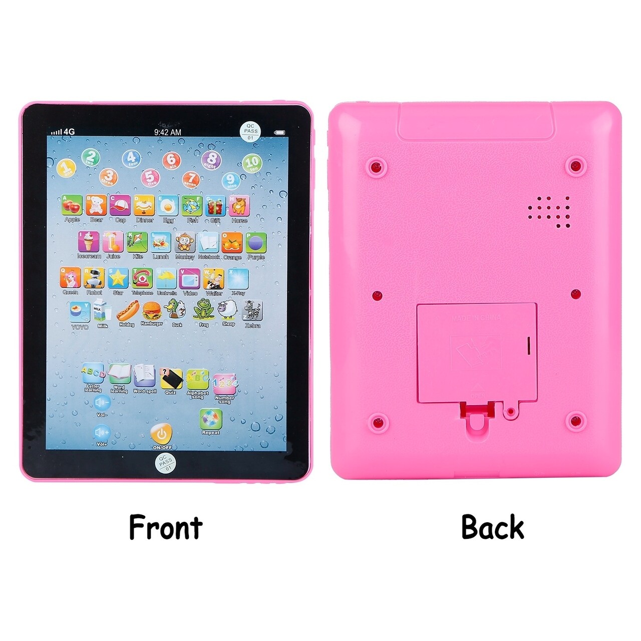 Baby Learning Tablet Educational Mini Pads Toys Touch Learn Toddler Tablet For Abc Numbers Words